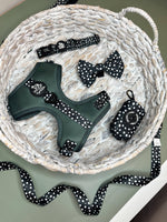 Adjustable Dog Harness - EVERGREEN POLKA DOT