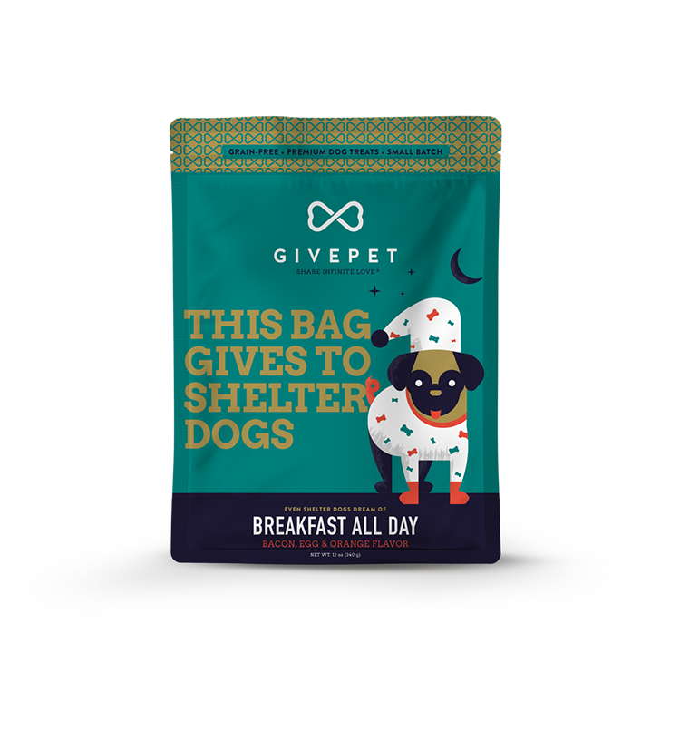 GivePet Breakfast All Day Dog 11oz. Baked Biscuit Treats