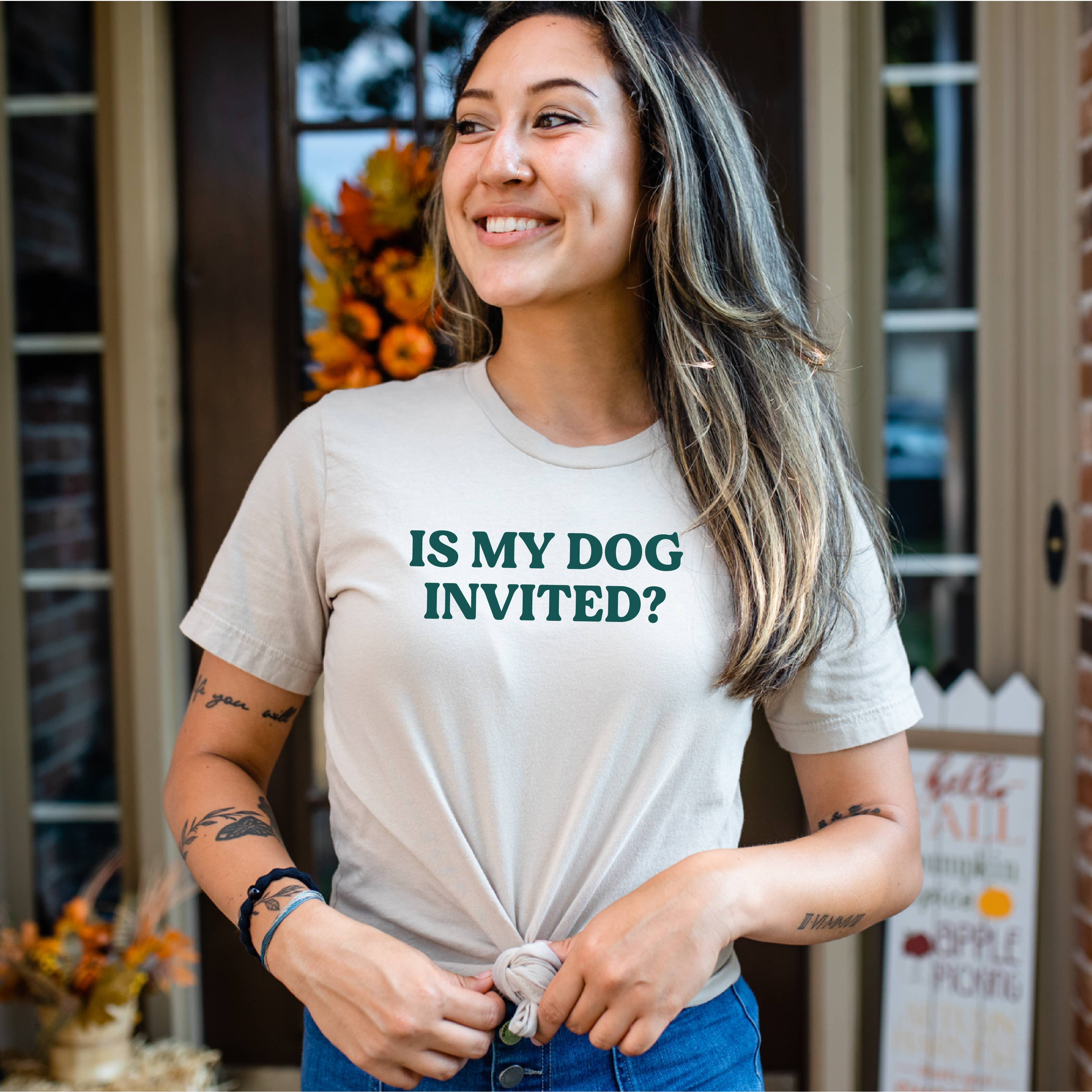 Is My Dog Invited? Short Sleeve Dog Love Tee