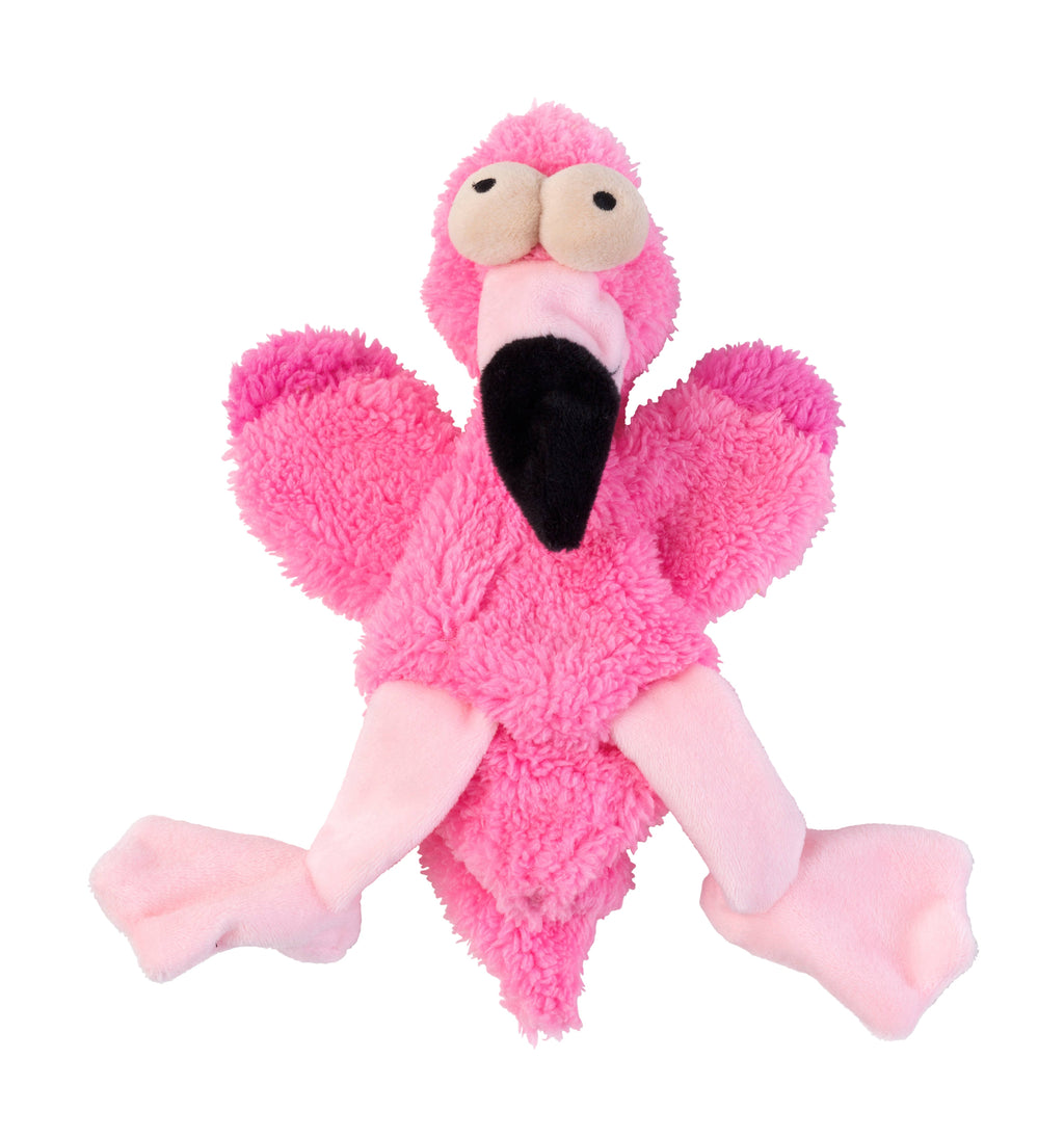 Dog Toy Flat Out Nasties Flo the Flamingo