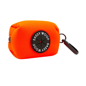 Dog Waste Bag Holder - Neon Orange