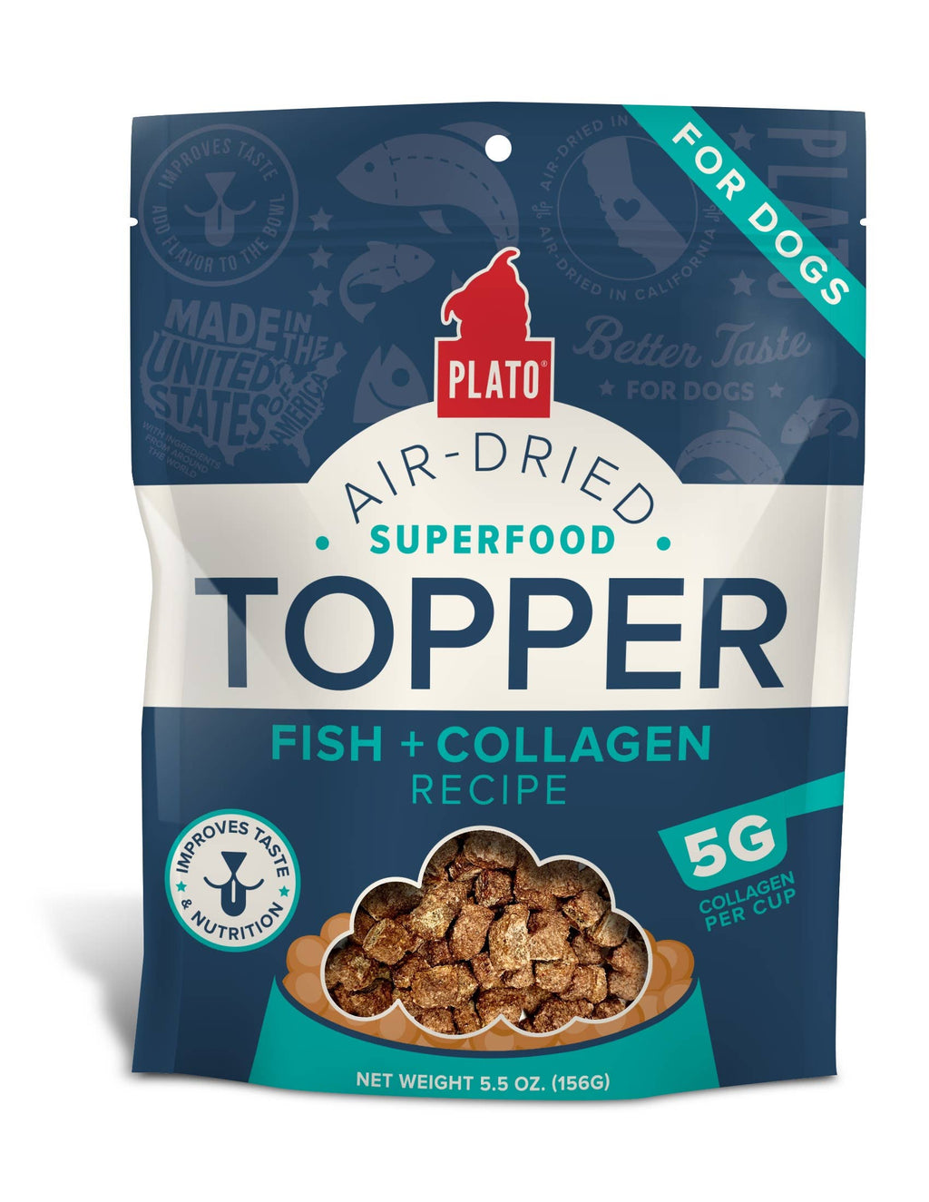 Plato Food Topper Fish & Collagen Recipe 5.5oz