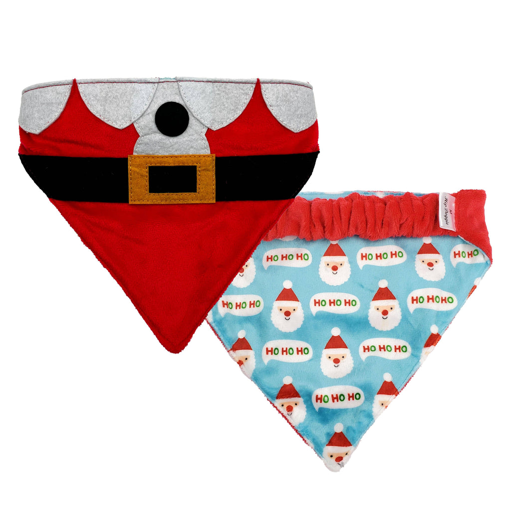 Christmas Reversible Santa Dog Bandana