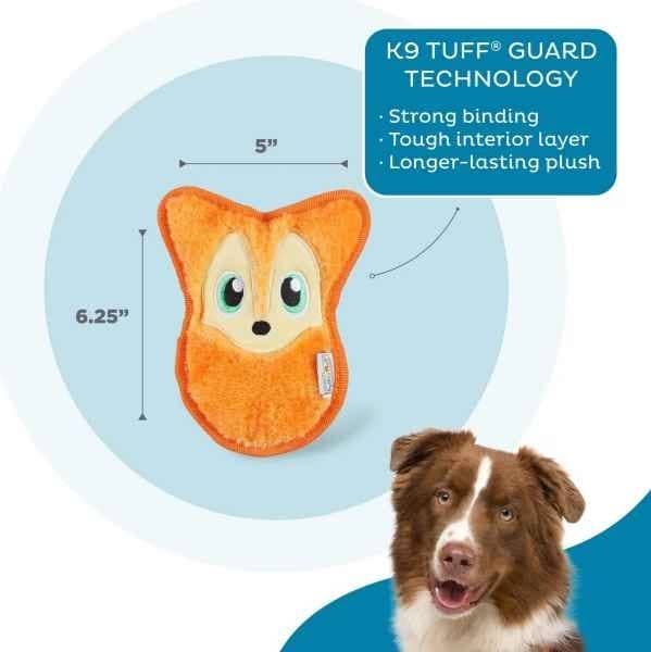 Outward Hound Durablez Fox Plush Dog Toy Orange XS