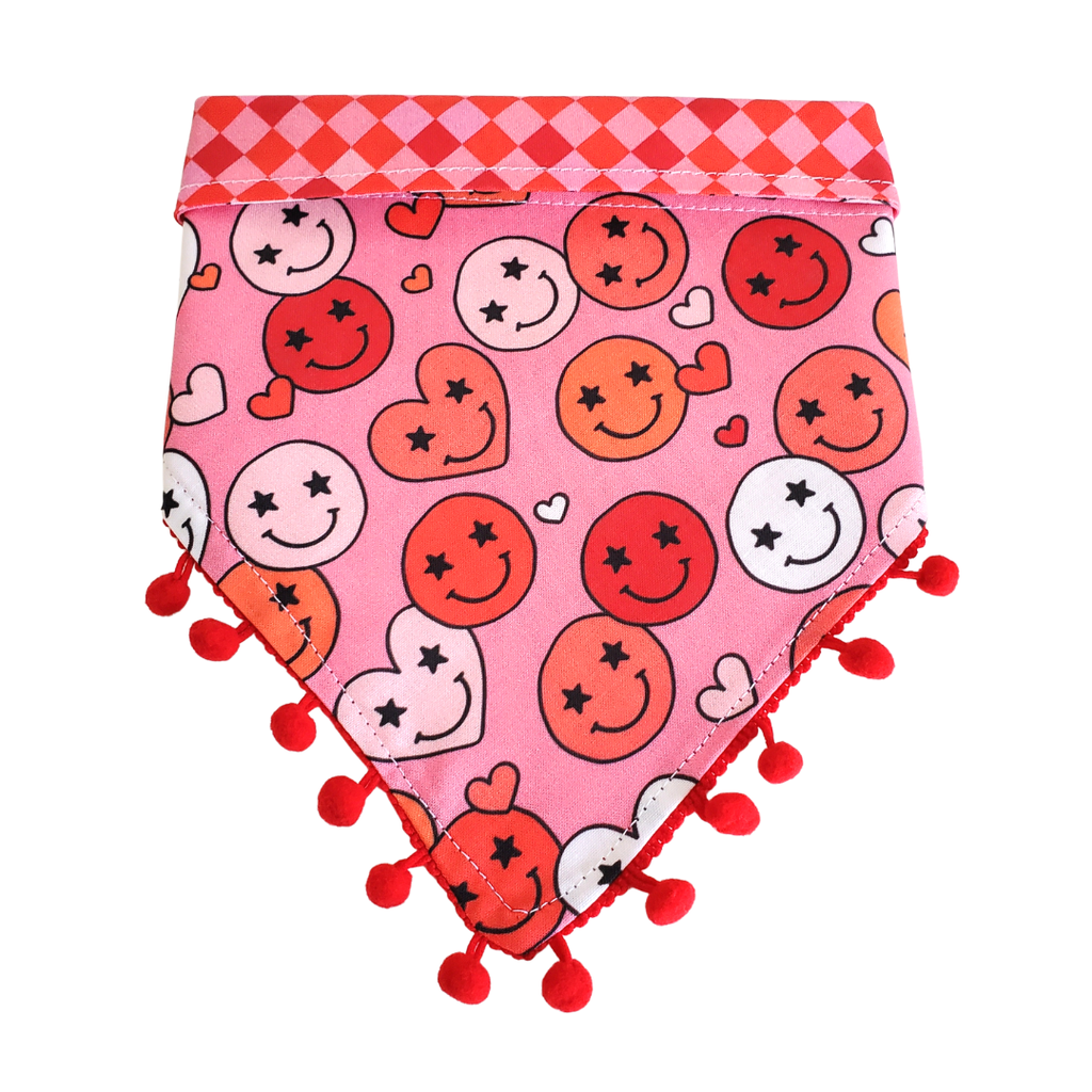 Happy Valentine - Reversible Dog Collar Bandana