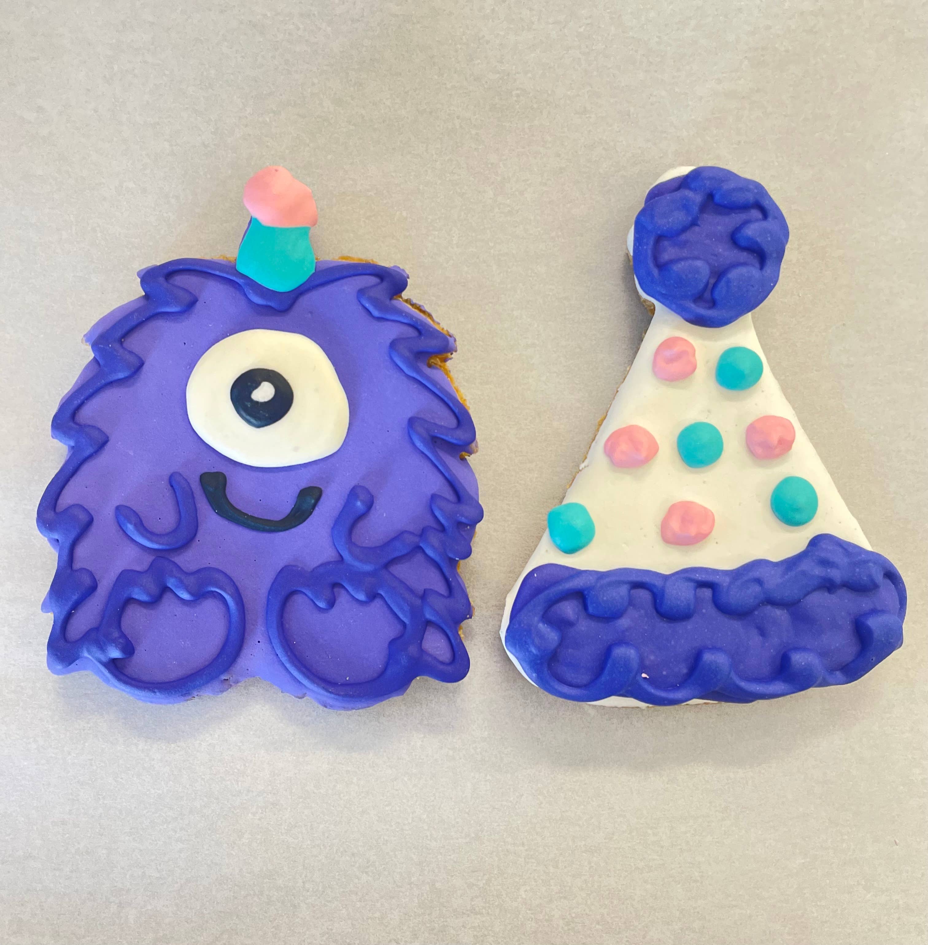 Happy Birthday Fido!: Birthday Cake Cookie Blue