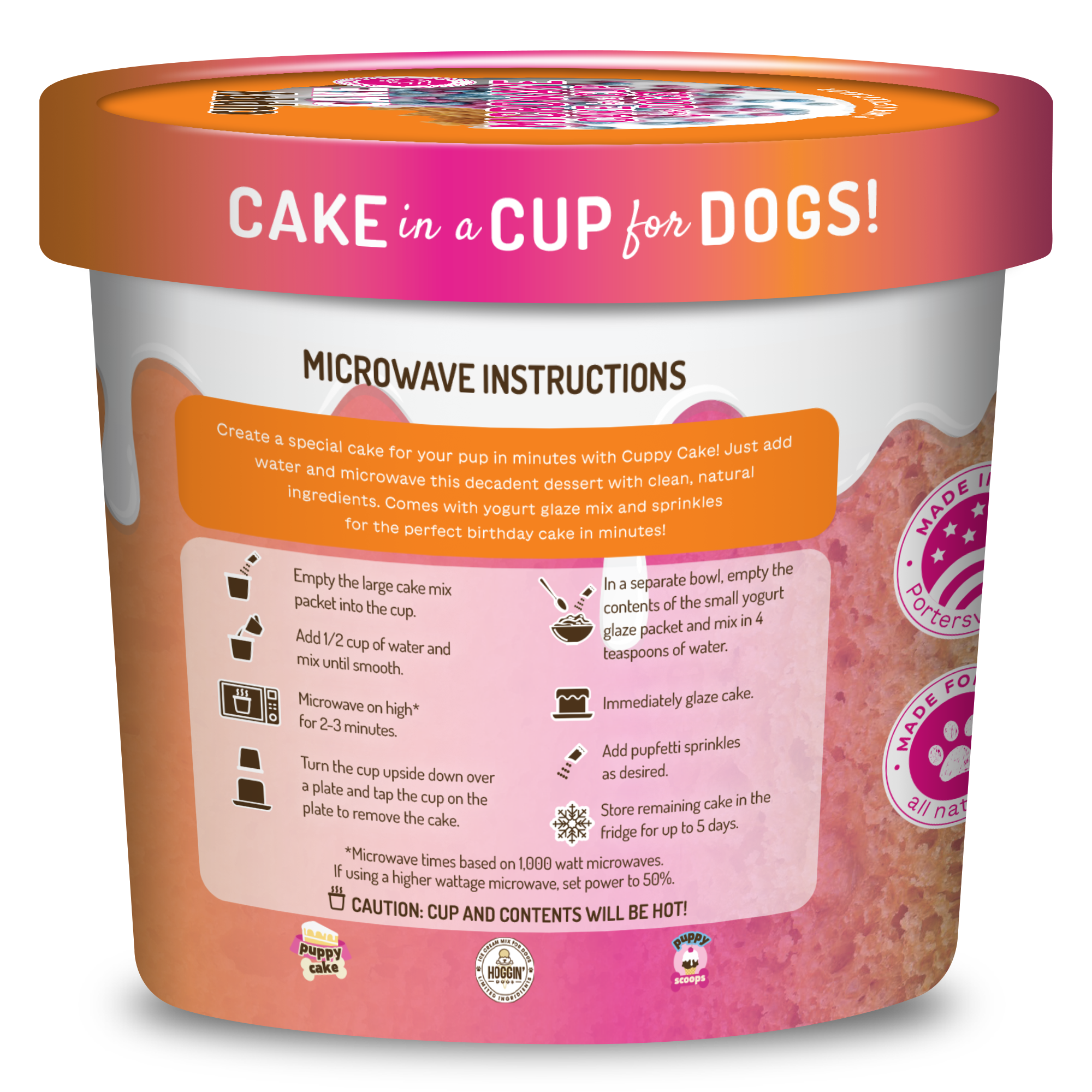 Cuppy Cake - Microwave Dog Birthday Cake in A Cup - Pumpkin