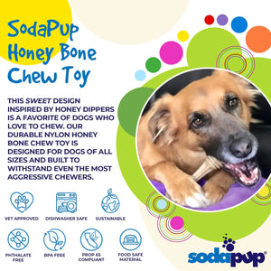 Honey Bone Ultra Durable Nylon Dog Chew Toy