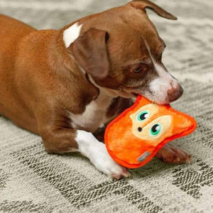 Outward Hound Durablez Fox Plush Dog Toy Orange XS