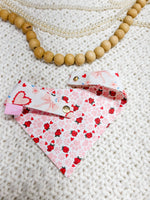 Hearts Reversible Dog Bandana