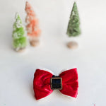 Santa Paws Christmas dog bow tie pet accessory: Collar attachment