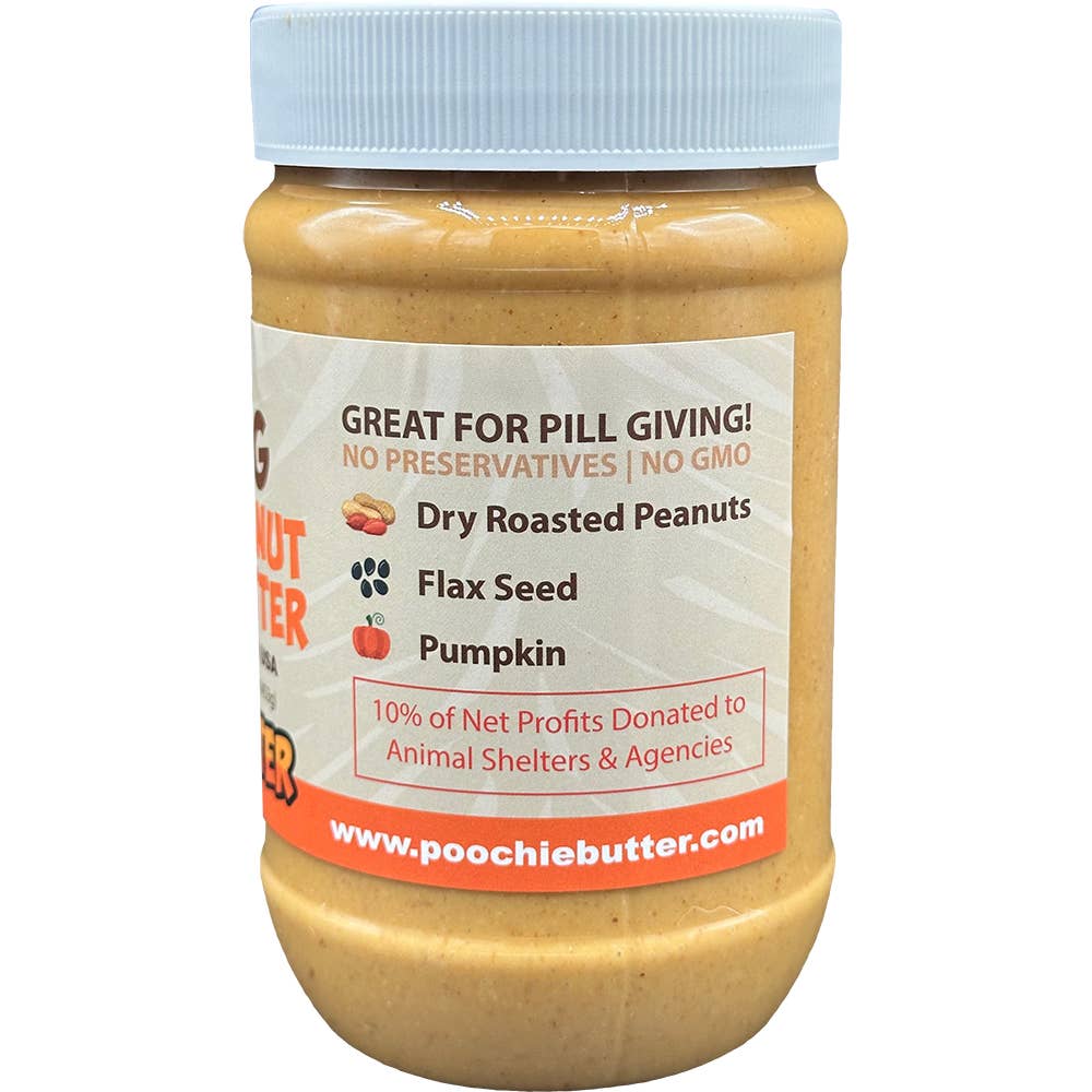 Dog Pumpkin Peanut Butter Jar 16oz