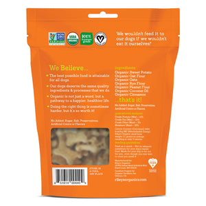 Riley's Organics  Sweet Potato Baked Dog Treats 5 oz: Large Bone Biscuit