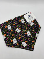 Ghost Dog bandana,  Halloween  dog, reverse side may vary