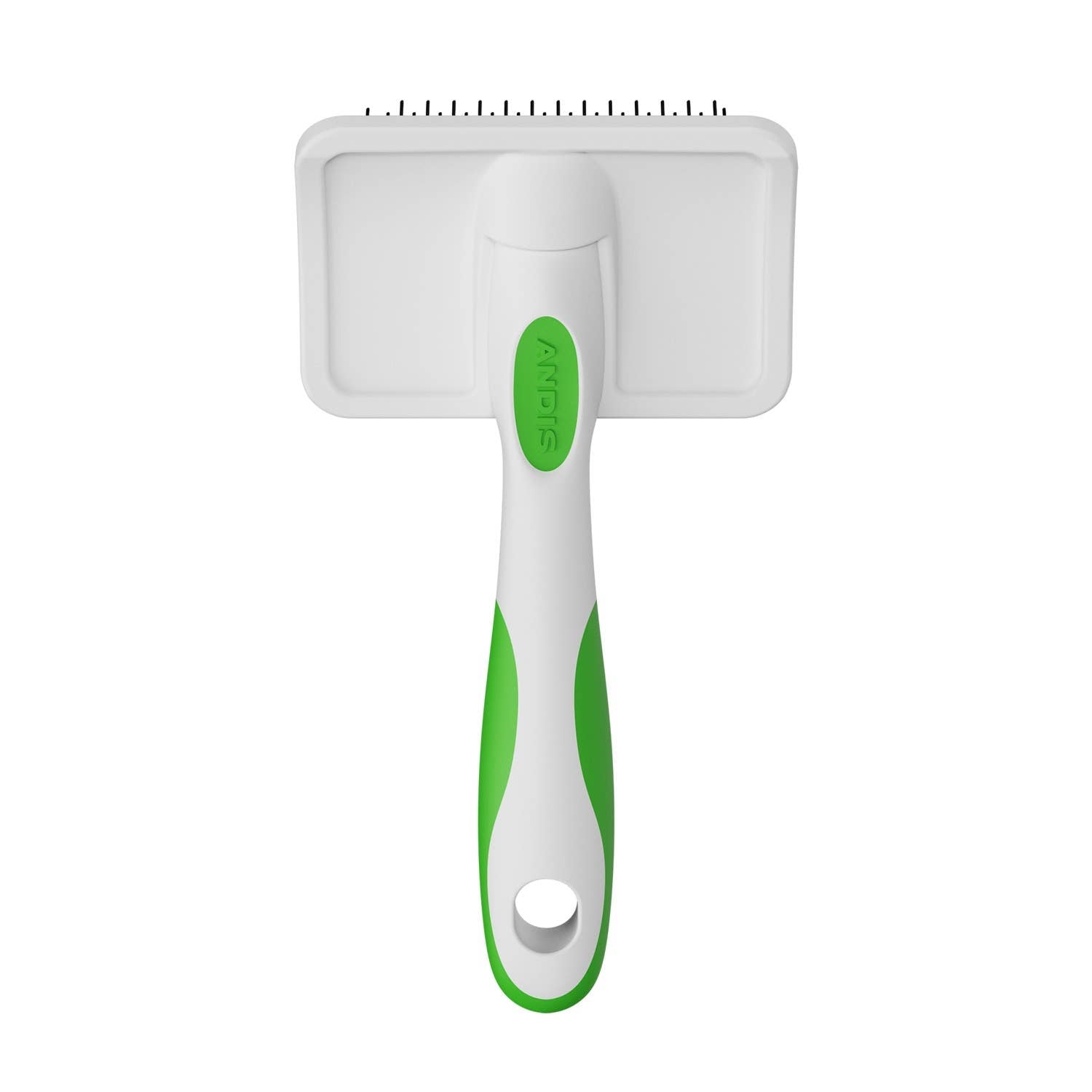 Andis Medium Firm Slicker Brush - Green/White