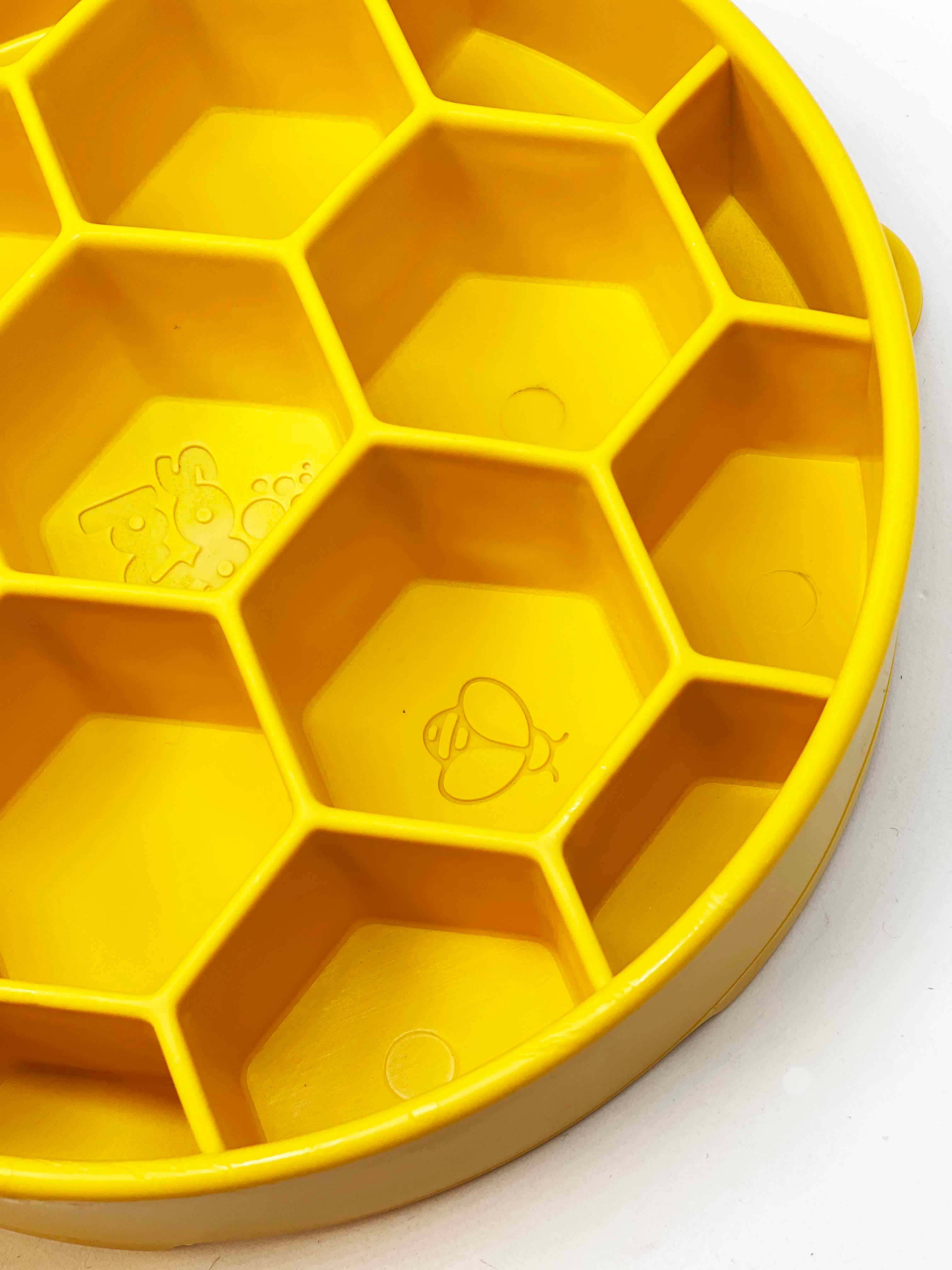 Honeycomb Design eBowl Enrichment Slow Feeder Bowl for Dogs