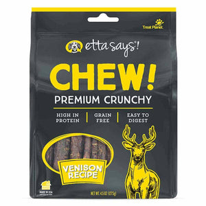 Etta Says! Chew Premium Crunchy Venison Dog Chew 4.5oz