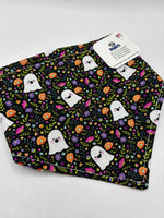 Ghost Dog bandana,  Halloween  dog, reverse side may vary