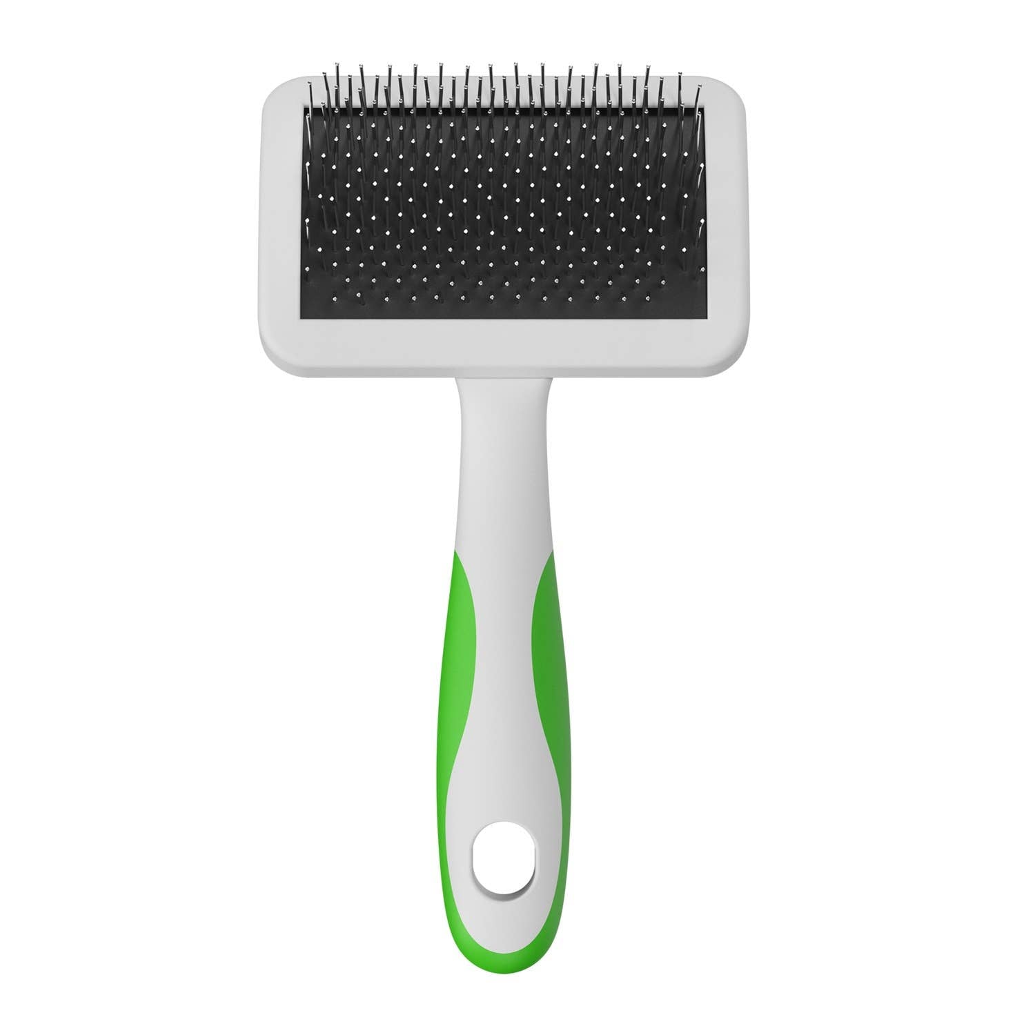 Andis Medium Firm Slicker Brush - Green/White