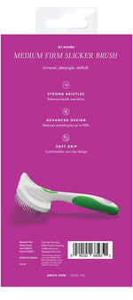 Andis Medium Firm Slicker Brush - Green/White