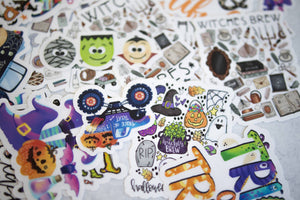 Halloween Clipart Sticker Vinyl Sticker, 3x3 in.