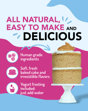 Puppy Cake - Dog Birthday Cake Mixes with Icing