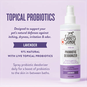 Skout's Honor Probiotic Daily Use Deodorizer Lavender 8oz