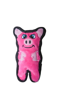 Outward Hound Invincibles Pig Durable Plush Dog Toy Pink XS