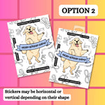Golden Retriever Energy Waterproof Vinyl Sticker