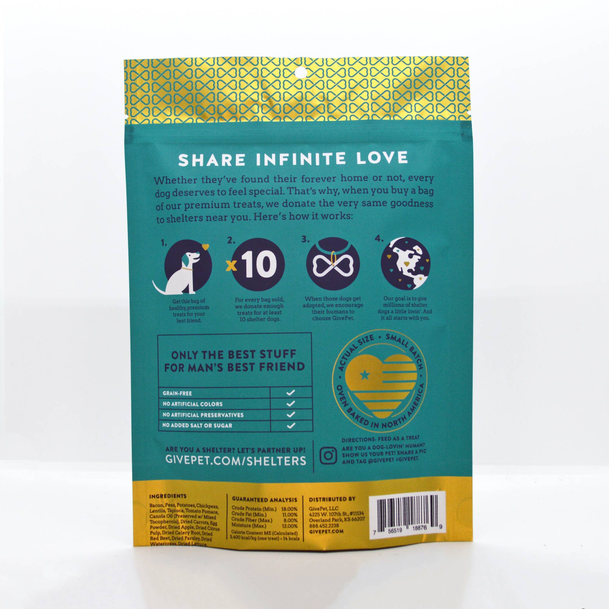GivePet Breakfast All Day Dog 11oz. Baked Biscuit Treats