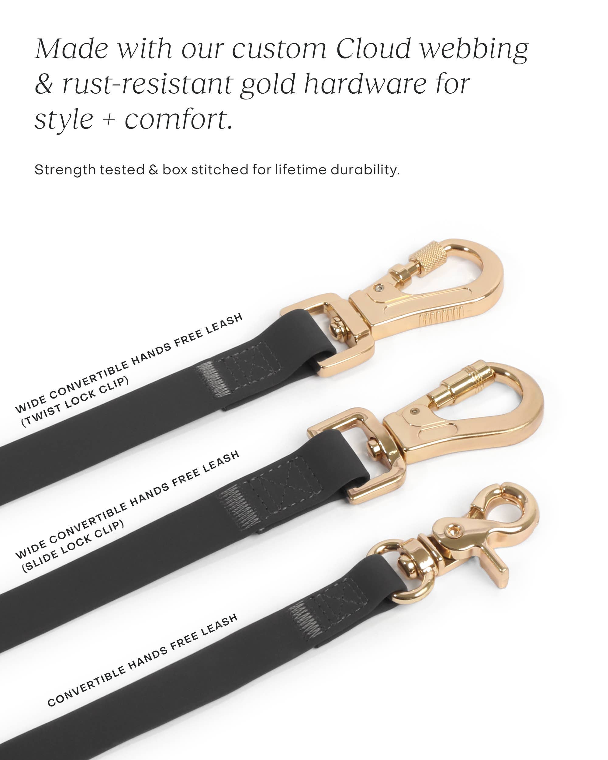 Lavender Haze 4-in-1 Wide Convertible Hands Free Dog Leash