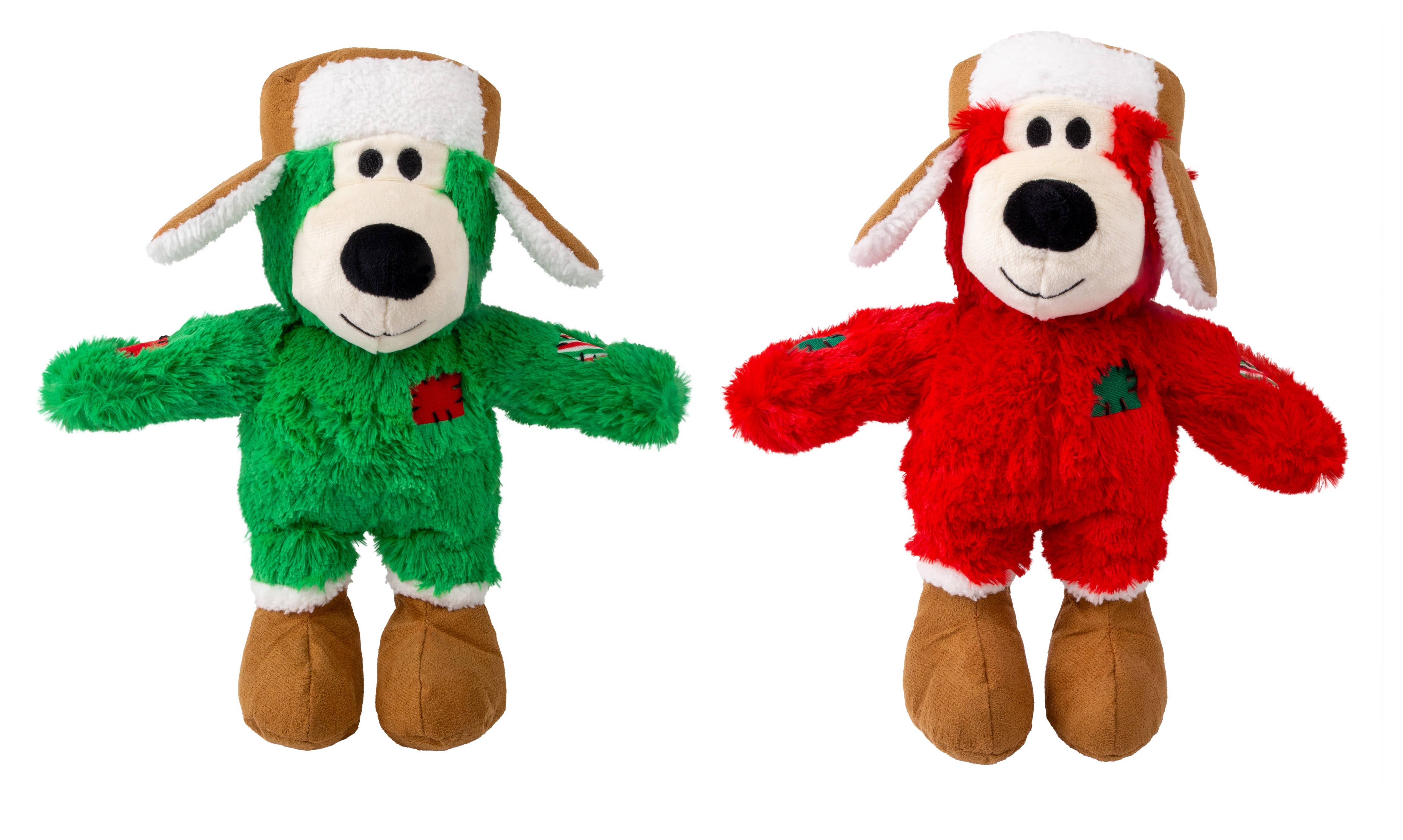 KONG Holiday Wild Knots Bear Dog Toy Assorted Md/Lg