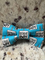 Birthday Boy Pet Bow Tie, Birthday dog bow tie 