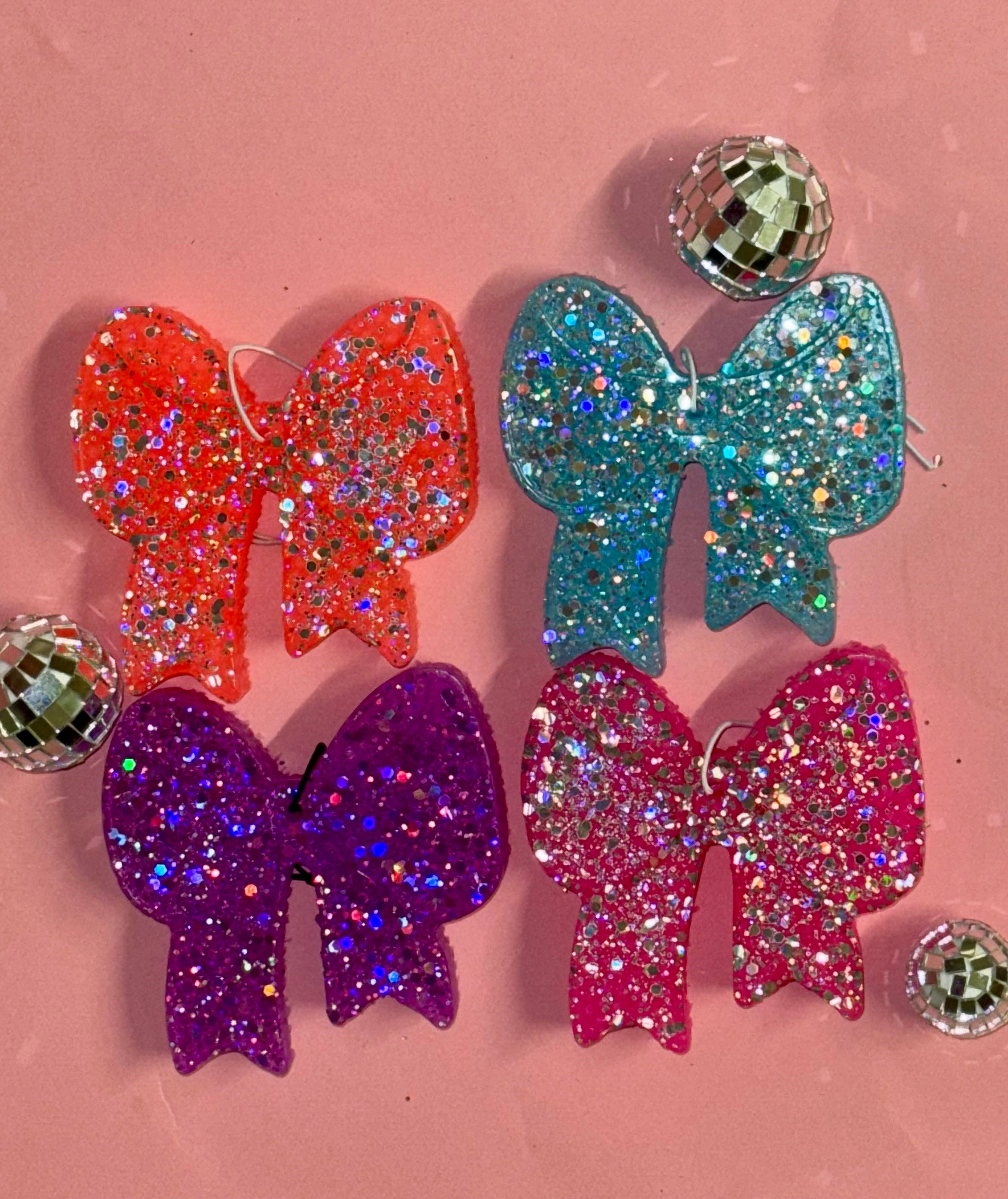 Glitter Bow Car Freshie