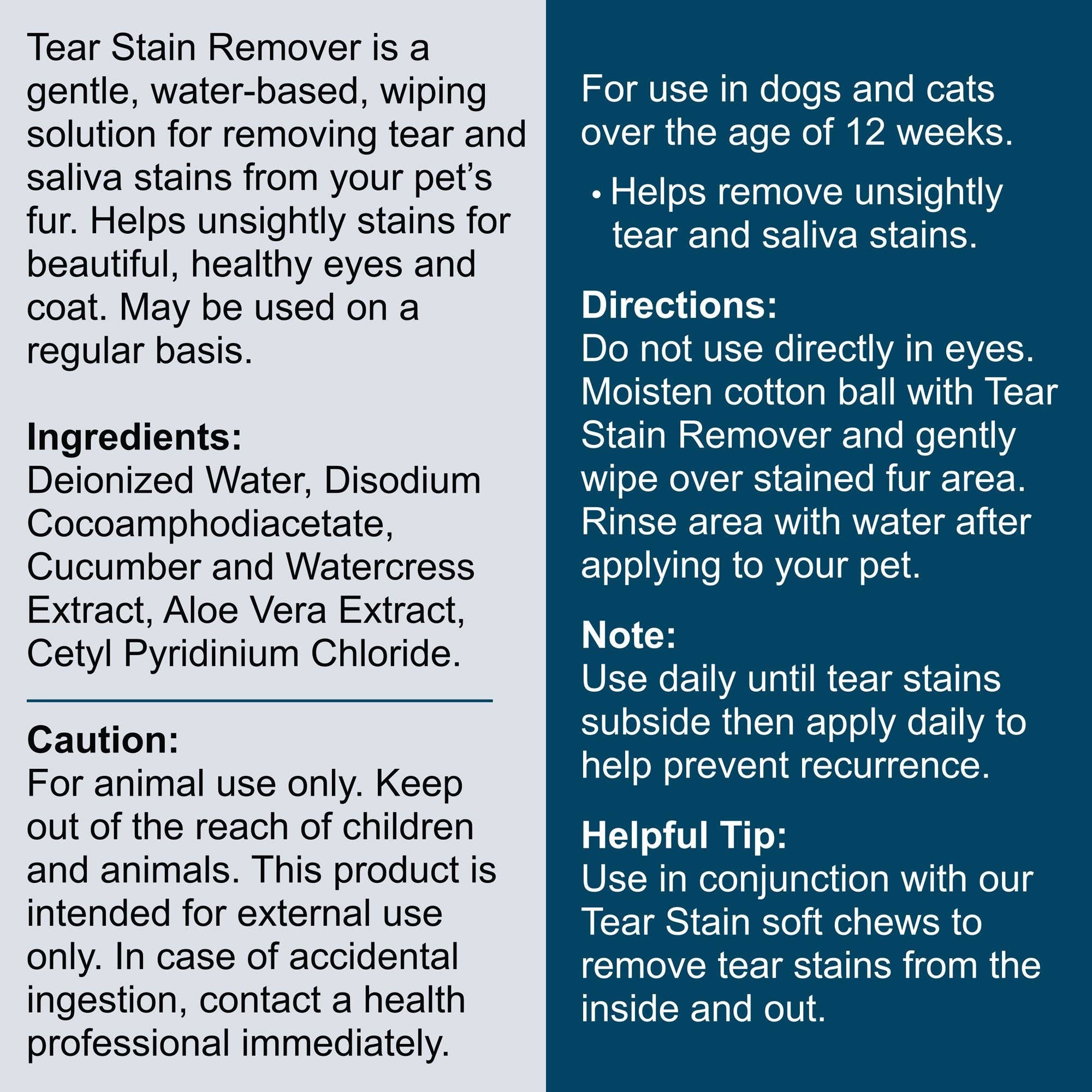 Tear Stain Remover for Dogs & Cats