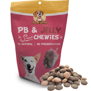 8oz Peanut Butter & Jelly Small Chewy Dog Treats