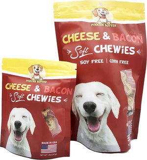 Bacon & Cheese Soft Chewy Dog Treats: 8oz