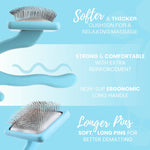 Flat Slicker Brush - Baby Blue - Large