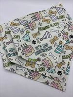 Birthday Dog bandana, let’s pawty, it’s my birthday