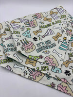 Birthday Dog bandana, let’s pawty, it’s my birthday