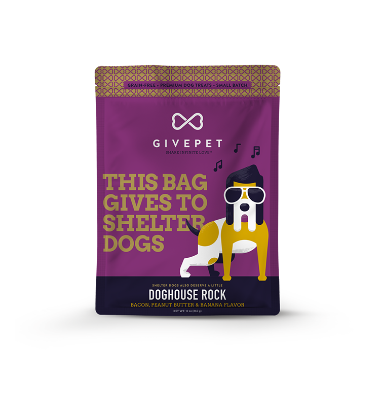 GivePet Doghouse Rock Dog 11oz. Baked Biscuit Treats