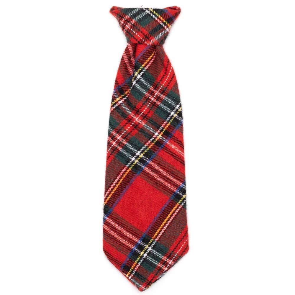 Red Plaid III Neck Tie: Red