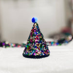 Bejeweled sequined pawty hat