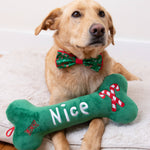 Naughty Nice Bone Dog Toy