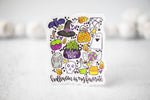 Halloween Is My Favorite,  White Vinyl , Sticker, 3x3 inch