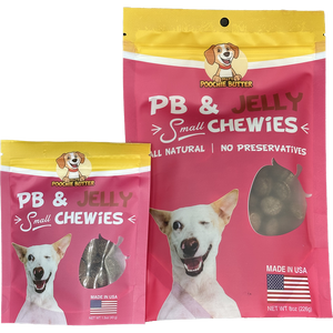 8oz Peanut Butter & Jelly Small Chewy Dog Treats