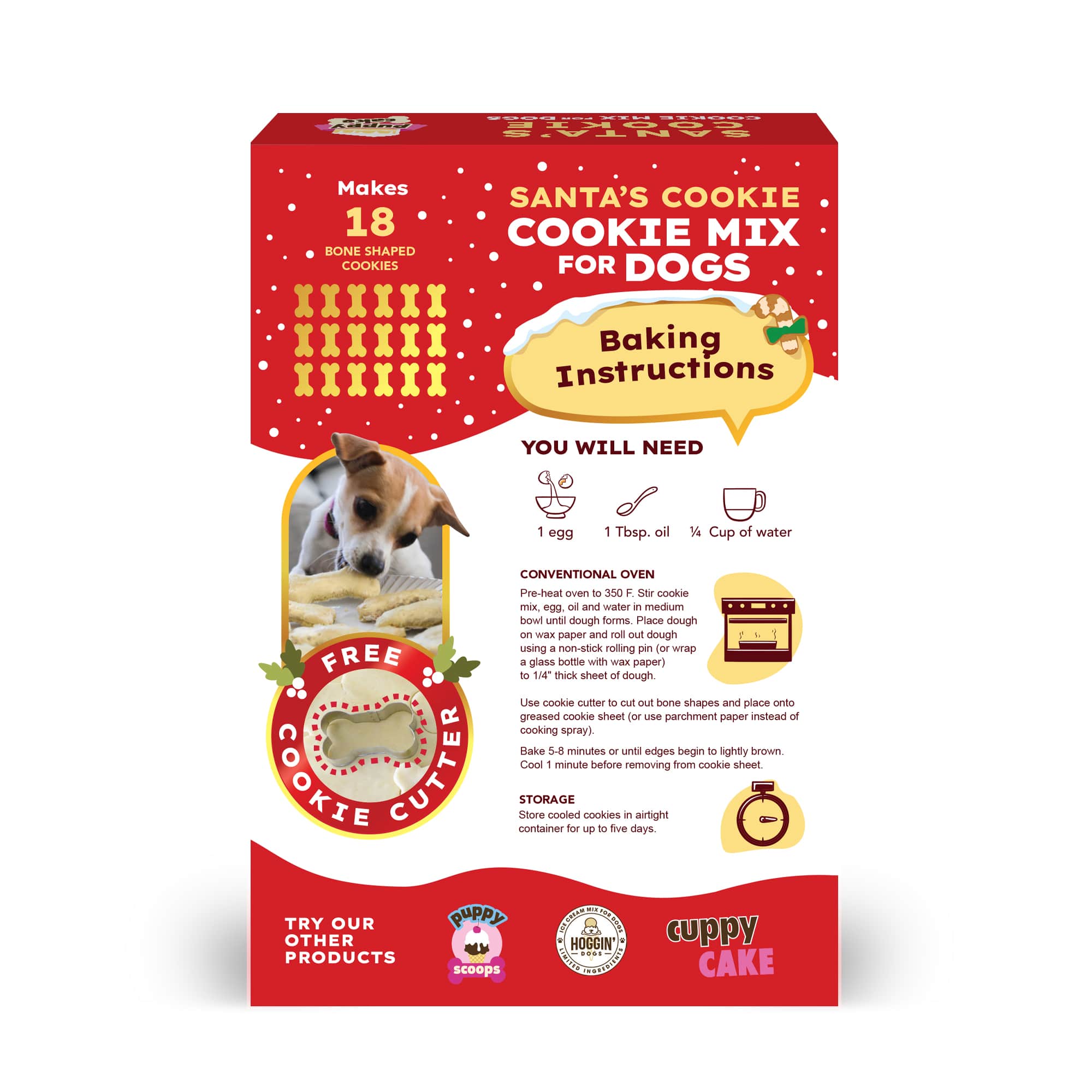 Puppy Cake Cookie Mix - Santa's Cookie (Wheat-free)
