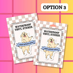 Golden Retriever Energy Waterproof Vinyl Sticker