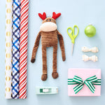 ZippyPaws Holiday Crinkle Reindeer Small