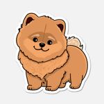 Bear The Chow Mix Dog Sticker